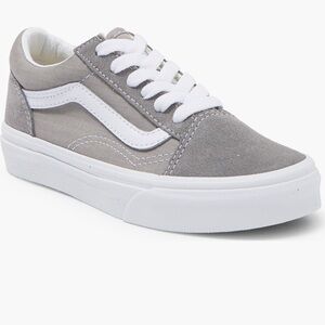 Vans Kids Gray and White Sneakers
